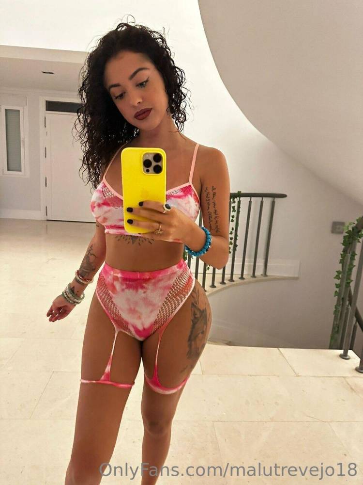 Malu Trevejo Lingerie Bodysuit Mirror Selfies Onlyfans Set Leaked - #13