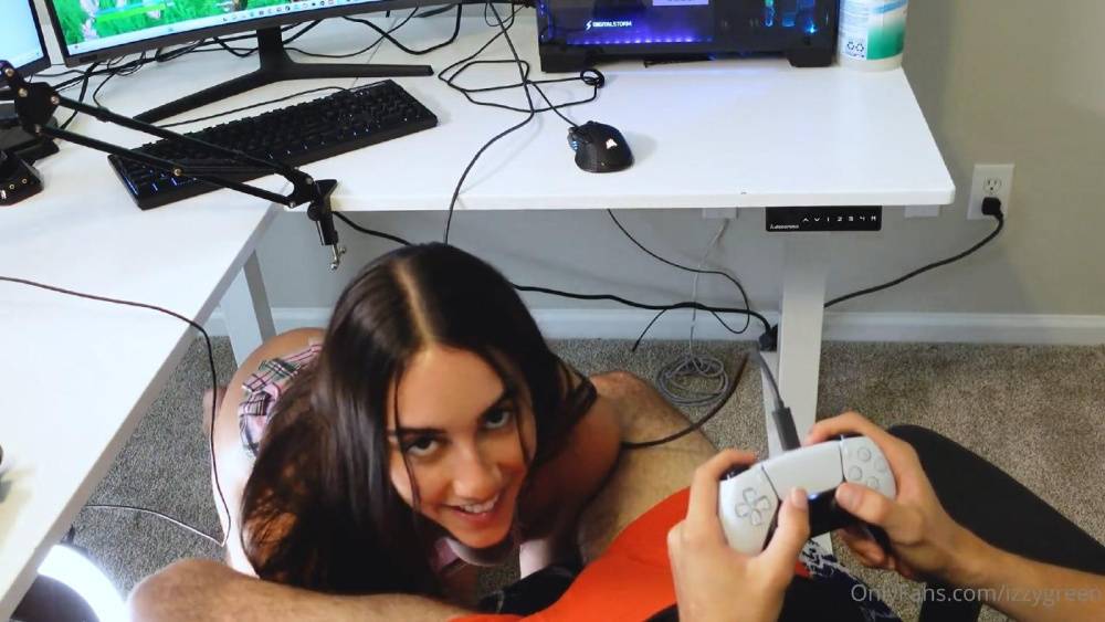 Full Video : Izzy Green Nude Video Game POV Blowjob OnlyFans - #8