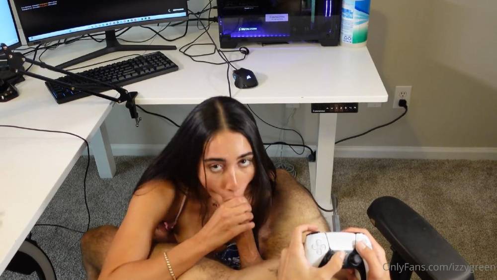 Full Video : Izzy Green Nude Video Game POV Blowjob OnlyFans - #14