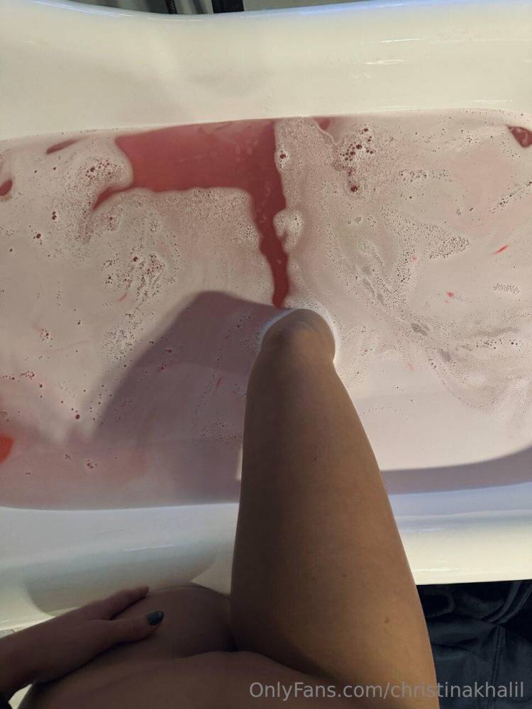 Christina Khalil Nude Bath Nipple Tease Onlyfans Set Leaked - #17