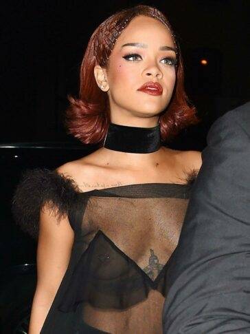 Rihanna Candid See-Through Nipple Slip Photos Leaked - Barbados on myfansite.net