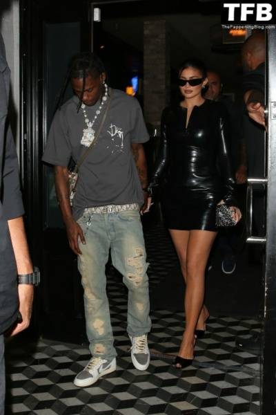 Kylie Jenner & Travis Scott Dine Out with James Harden at Celeb Hotspot Crag 19s in WeHo on myfansite.net