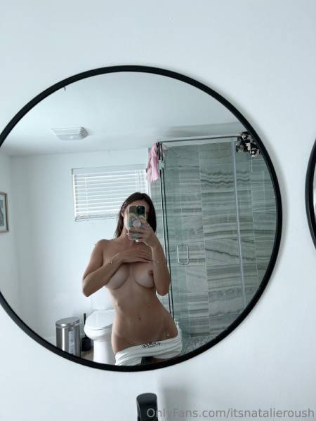 Natalie Roush Nipple Tease Bathroom Selfie Onlyfans Set Leaked on myfansite.net